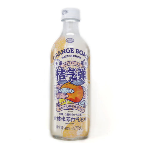 Ripe Fruit Orange Bomb Sugar-Free Sparkling Water Orange Flavor 480 mL - 金桔味苏打气泡水 汽水 无糖