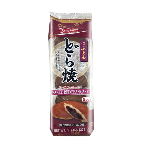 Shirakiku Dorayaki Baked Red Bean Cake 5 PCS 9.7 Oz (275 g)