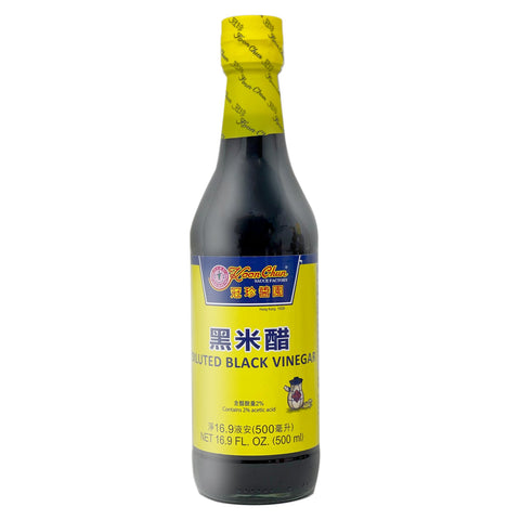 Koon Chun Diluted Black Vinegar 16.9 FL Oz (500 mL) - 冠珍酱园 黑米醋
