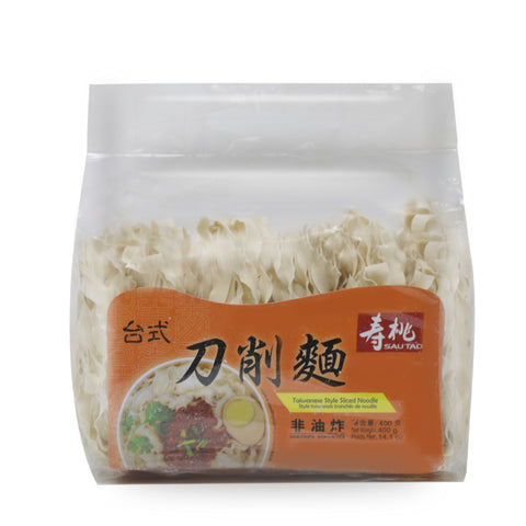 SAUTAO Taiwanese Non-Fried Style Sliced Noodle 14.1 Oz (400 g)