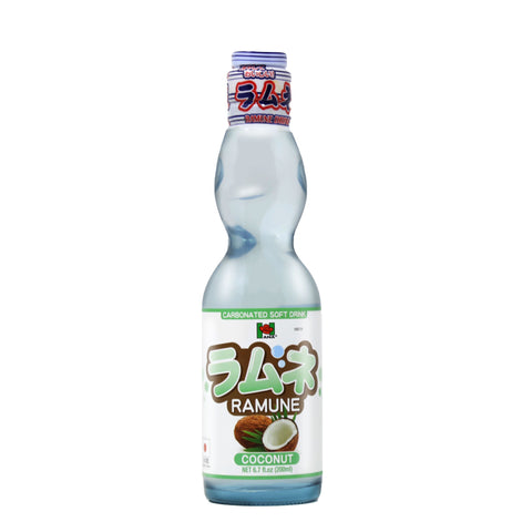 Hana Ramune Carbonated Soft Drink Coconut Flavor 6.7 FL Oz (200 mL)