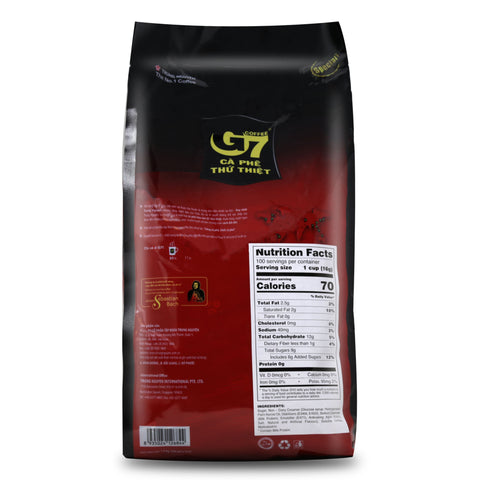 Trung Nguyen G7 3 In 1 Instant Vietnamese Coffee 100 Sticks 1.6 Kg