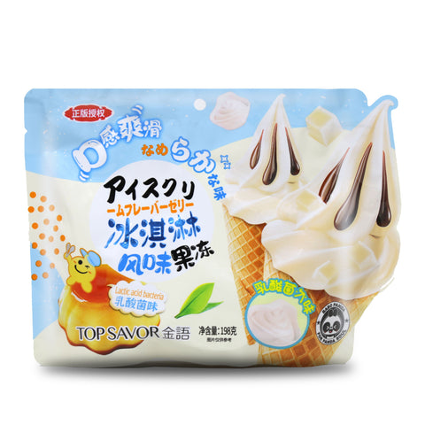 Top Savor Ice Cream Flavor Jelly Lactobacillus Flavor 8.7 Oz (198 g) - 金语冰淇淋风味果冻 乳酸菌味 198克