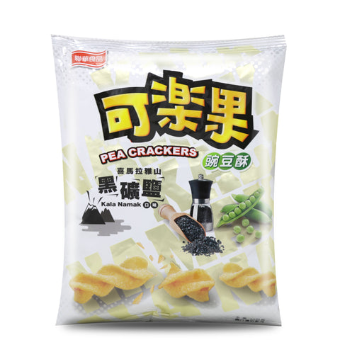 Lian Hwa Koloko Pea Crackers Kala Namak Black Mineral Salt Flavor 2.3 Oz (65 g) - 聯華食品 可楽果 豌豆苏 黑礦鹽口味 65克