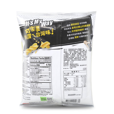 Lian Hwa Koloko Pea Crackers Kala Namak Black Mineral Salt Flavor 2.3 Oz (65 g) - 聯華食品 可楽果 豌豆苏 黑礦鹽口味 65克
