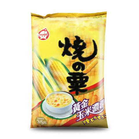Hsia Hsia Chiao Corn Puff Corn Soup Flavor 4.4 Oz (125 g) - 脆果 黄金王咪濃湯味 125克