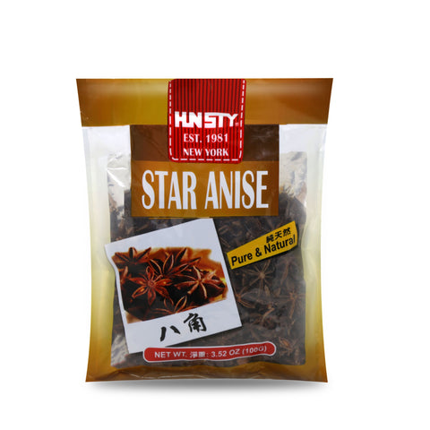 Hunsty Pure & Natural Star Anise 3.52 Oz (100 g)