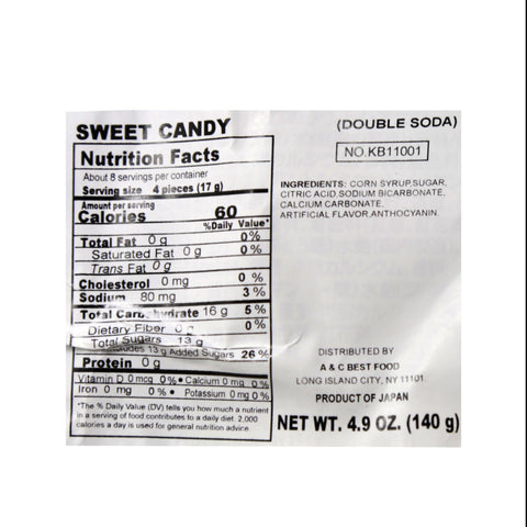 Kabaya Double Soda Candy 4.9 Oz (140 g)