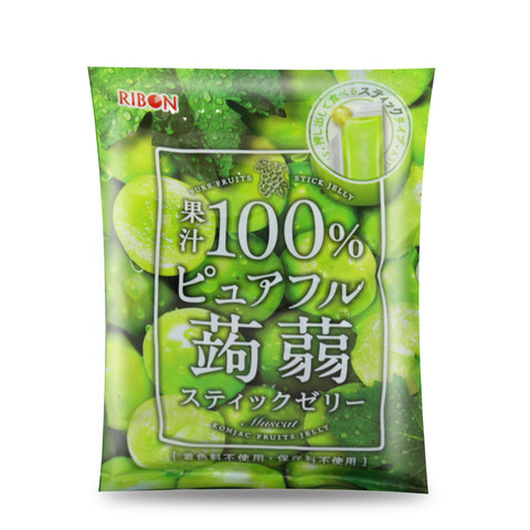 Ribon Pure Fruits Stick Jelly Muscat 4.6 Oz (130 g)