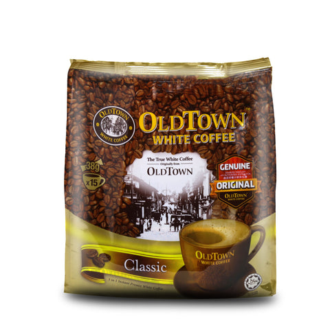 OLD TOWN 3 in 1 Classic White Coffee 21.2 Oz (570 g) (15 Sticks X 38 g)