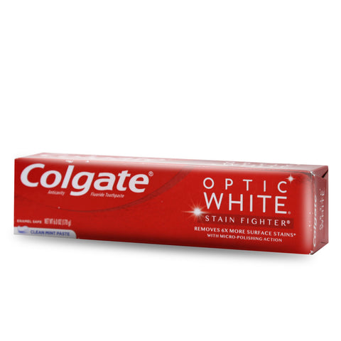 Colgate Optic White Stain Fighter Clean Mint Toothpaste 6 Oz (170 g)