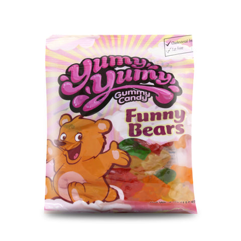 Yumy Yumy Gummy Candy Funny Bears 4 Oz (114 g)