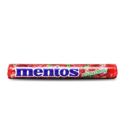 MENTOS Chewy Dragees Strawberry Flavor 100 g