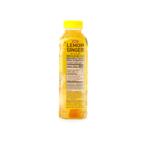 OKF Lemon Ginger W/ Aloe Drink 16.9 FL Oz (500 mL)
