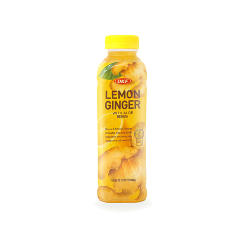 OKF Lemon Ginger W/ Aloe Drink 16.9 FL Oz (500 mL)
