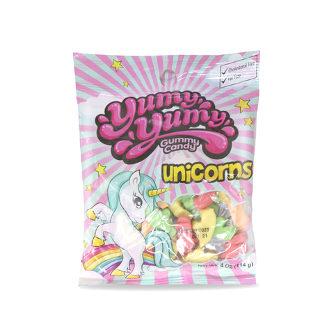 Yumy Yumy Gummy Candy Unicorns 4 Oz (114 g)