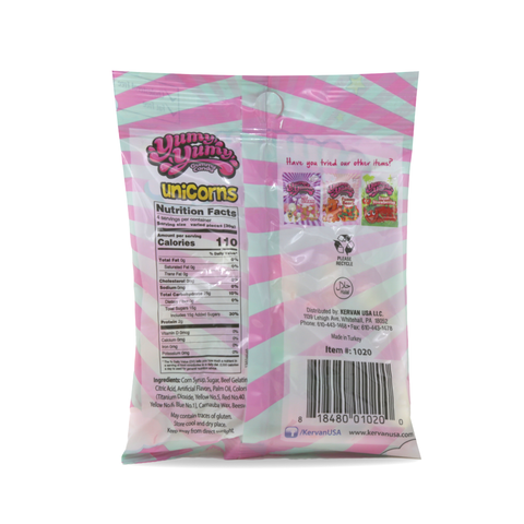 Yumy Yumy Gummy Candy Unicorns 4 Oz (114 g)