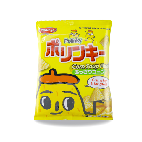 KOIKEYA Triangular Corn Soup Flavored Snacks 1.6 Oz (45 g)