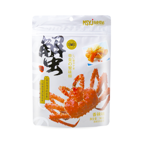 MSYJ Emperor Crab Flavor Crab Stick Spicy Flavor 3.38 Oz (96 g)