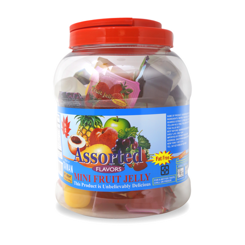 Red Leaf Mini Fruit Jelly Assorted Flavors Jar 52.90 Oz (1500 g)
