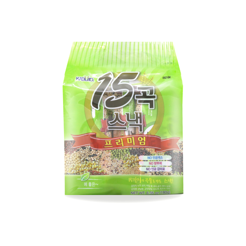 KABUTO 15 Grains Premium Snack 6.35 Oz (180 g)