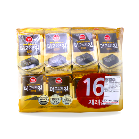 HAEPYO Roasted and Seasoned Seaweed Laver 16 Packs 80 g