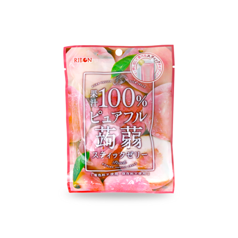 Ribon Pure Full Peach Jelly 4.6 Oz (130 g)