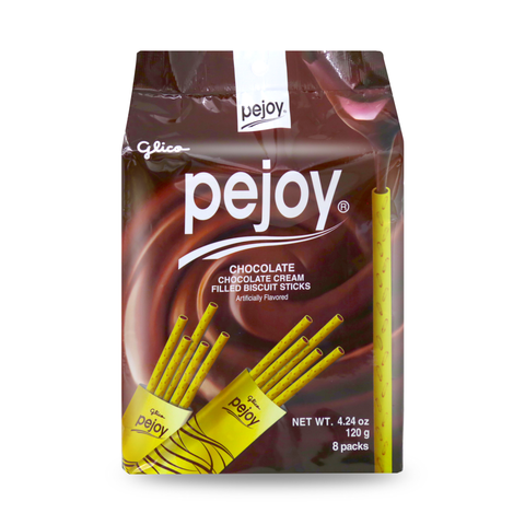 GLICO Pejoy Chocolate Cream Filled Biscuit Sticks 8 Packs 4.24 Oz (120 g)