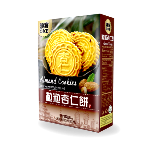 OKE Authentic Macao Almond Cookies 7.1 Oz (200 g)