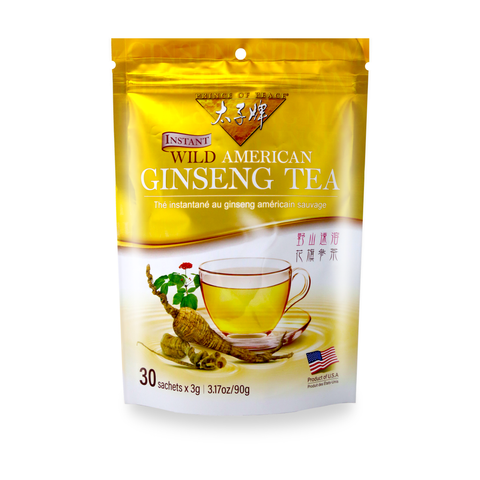 Prince of Peace Instant Wild American Ginseng Tea X 30 Sachets 3.17 Oz (90 g)