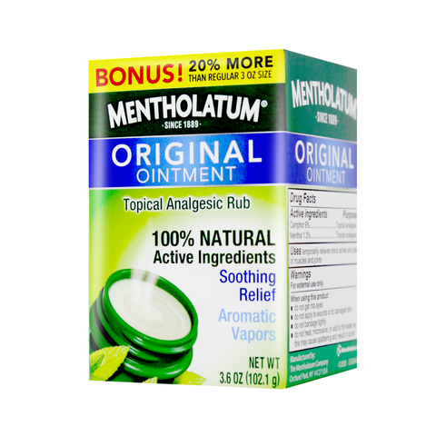 Mentholatum Original Ointment Tropical Analgesic Rub 3.6 Oz (102 g)