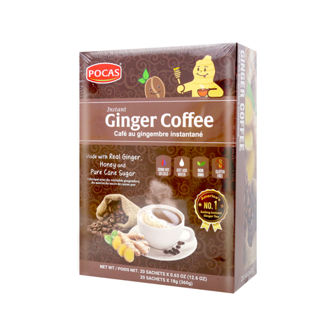 Pocas Instant Ginger Coffee 20 Sachets 12.6 Oz (360 g)