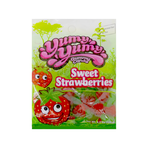 Yumy Yumy Gummy Candy Sweet Strawberry 4.5 Oz (128 g)