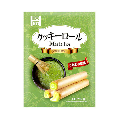 TOKO Matcha Cookie Rolls 2.64 Oz (75 g)