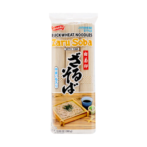 Shirakiku Buckewheat Noodles Zaru Soba with Yam 12.69 Oz (360 g)