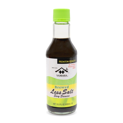 Yamasa Brewed Less Salt Soy Sauce 15.5 FL Oz (459 mL)