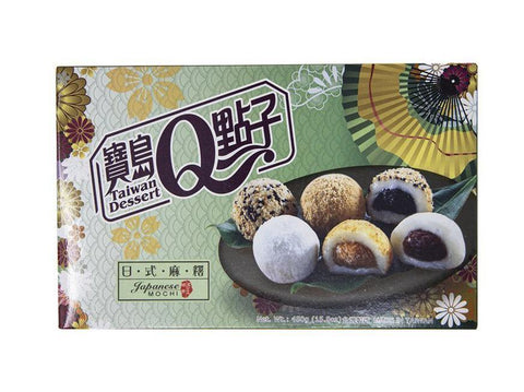 Taiwan Dessert Japanese Assorted Flavor Mochi  15.8 Oz (450 g) - 宝岛Q点子日式综合麻糬 - CoCo Island Mart