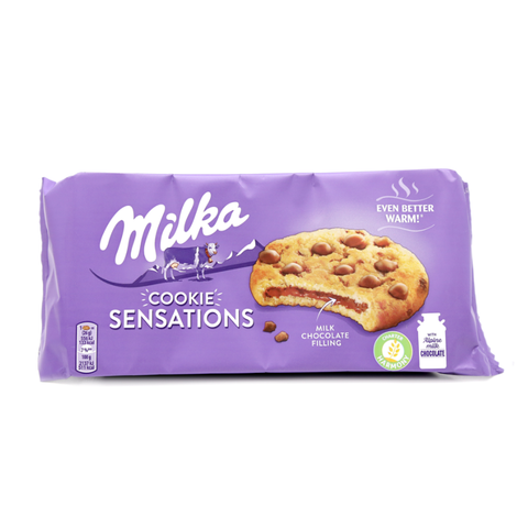 Milka cookies Chocolate chips with Milk Chocolate Filling Sensations 5.5 Oz (156 g)