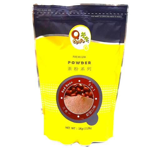 Qbubble 3 in 1 Red Bean Milk Tea Powder 2.2 LB (1 Kg)