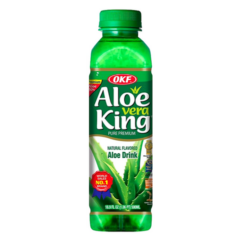 OKF Aloe Vera King Pure Premium Drink Original Flavor 16.9 FL Oz (500 mL)