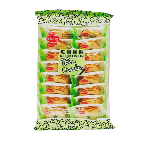 Silang Green Onion Thin Cracker 16 Individual Bags 9.31 Oz (264 g) - 思朗 鮮淴薄餅 264克