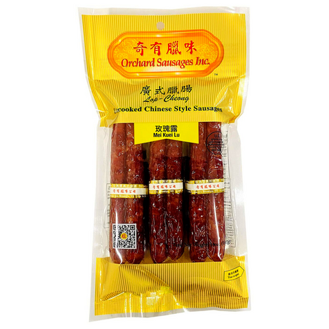 Orchard Sausages Uncooked Chinese Style Sausage Mei Kuie Lu 14 Oz (397 g) - 廣式臘腸 玫瑰露 397克