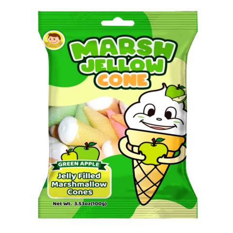 Josh Bosh Marshmallow Cone Green Apple Flavor 3.53 Oz (100 g)