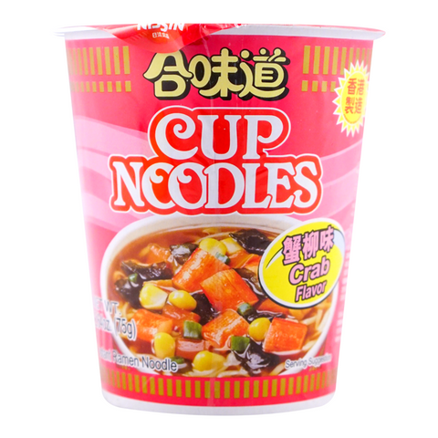 Nissin Cup Instant Ramen Noodles Crab Flavor 2.43 Oz (69 g)