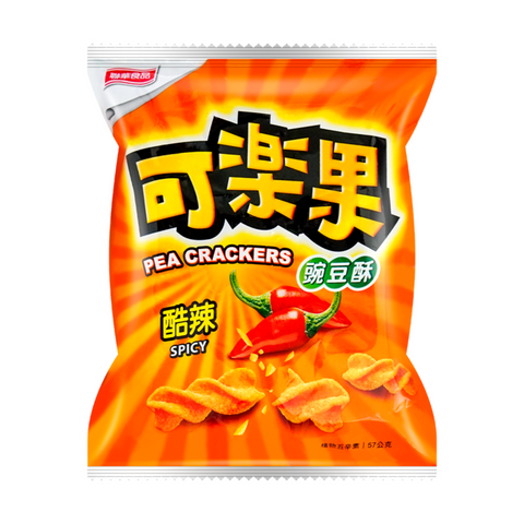 Lian Hwa Koloko Pea Crackers Spicy Flavor 2 Oz (57 g) - 聯華食品 可楽果 豌豆酥 酷辣口味 57克