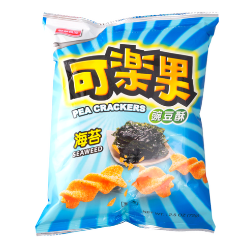 Lian Hwa Koloko Pea Crackers Seaweed Flavor 2 Oz (57 g) - 聯華食品 可楽果 豌豆苏 海苔口味 57克