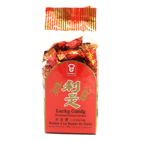 Garden Lucky Candy Strawberry Flavor 12.3 Oz (350 g) - 嘉顿 是利糖 草莓口味 350克