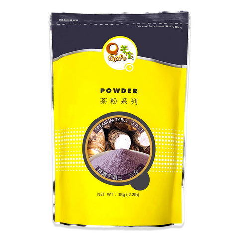 Qbubble 3 in 1 Premium Taro Milk Tea Powder 2.2 LB (1 Kg)