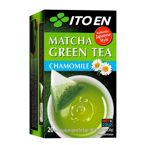 Ito En Matcha Green Tea Chamomile Flavor 20 Tea Bags 1.05 Oz (30 g)