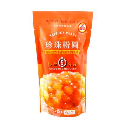 WuFuYuan Golden Tapioca Pearl 8.8 Oz (250 g)